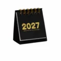 Mini 2027 Tischkalender schwarz Taschenformat Notizblock Kalender Planer Geschenk neu - Schwarz