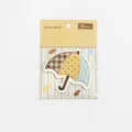 NOTE FOR niedliche Patchwork Regenschirm Notizkleber 30 Blatt Memo Notizzettel Büro - Patchwork Regenschirm