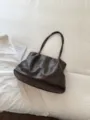 Braune lässige Shopper Umhängetasche, Vintage Pendler große Kapazität Tasche für Frauen. - Ohne Anhänger / Kaffee