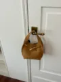 Vintage braune Damen Handtasche elegante Umhängetasche Retro schicke Alltagstasche Tasche - Ohne Anhänger / Gelbbraun
