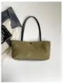 Vintage Grüne Krokodilmuster Tote Tasche Für Damen Lässige PU Leder Umhängetasche - Ohne Anhänger / Grün