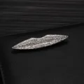 Detailed view of the exquisite silver alloy lip brooch, perfect for high-end suit lapel pins. - Lip Shape (X1171-1)