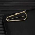 Exquisite gold geometric metal brooch, stylish suit lapel pin accessory for daily fashion wear. - Geometric Shape (X1173) / Gold