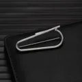 Close-up detail shot of a modern minimalist silver metal geometric brooch accessory. - Geometric Shape (X1173-1)