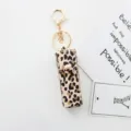 Etui à Rouge à Lèvres Motif Léopard Porte-clés Housse de Rangement Portable Chic - Léopard Classique