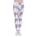 Dames schattige eenhoorn geprint casual leggings slim fit stretch yoga broek - All-over Eenhoorn