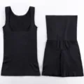 Mayro set diorthotikon esorouchon postpartum, fanela kai shorts psilomesa gia syloueti. - M/L / Maύρο Σετ Επίπεδο Μπόξερ