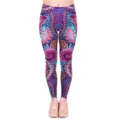 Kleurrijke bedrukte yoga leggings voor dames slim fit casual fitness sportbroek stijlvolle mode - Kleurrijke mandala bloemen