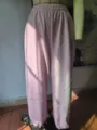Rosa Freizeit-Sweatpants für Damen, bequeme Jogginghosen mit elastischem Bund für den Alltag. - S / Rosa Fleece Gefüttert