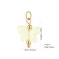 DIY gold plated butterfly jewelry pendant charm component for handmade earring accessories. - Butterfly Pendant Style (PJ928)