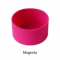 Custodia protettiva in silicone per bottiglia, manicotto antiscivolo rosa brillante. - Rosso rosa