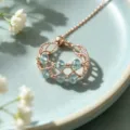 Exquisite rose gold adjustable ring featuring blue crystal beads and delicate openwork lattice. - Coffee Gold Beaded Pull Style / Blue