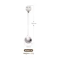 Cute ceramic cat long handle stainless steel mixing coffee spoon and dessert tableware item - White
