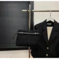 Black suede underarm shoulder bag, elegant winter commuting tote bag for women, versatile. - No Pendant / Black