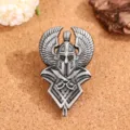 Retro Viking ridder broche metalen badge, vintage zilveren vleugel zwaard pak speld sieraden. - Viking Ridder