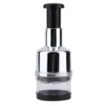 Manual stainless steel press garlic chopper kitchen tool for home cooking and prep. - Electroplated Chopper