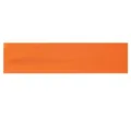 Solid orange sports headband detail shot, high elasticity yoga sweatband for fitness running. - Orange