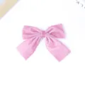 Rosa Samt Schleife Haarspange fur Kinder suse einfarbige Haaraccessoires handgemachte Haarklammer - Rosa