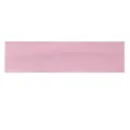 Close-up view of a pink solid color athletic headband, showing elastic fabric texture and detail. - Light Pink