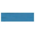 Detailed view of the stretchy blue sports headband fabric texture, breathable design. - Blue