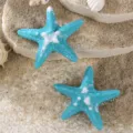 Blauwe zeester haarspeld eendebek clip zomer strand vakantie haaraccessoire detail - Blauw