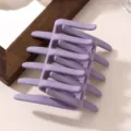 Mat paarse vierkante haarklem, minimalistische haarstyling accessoire voor dagelijks gebruik. - Paars