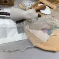 15cm wide beige organza pleated ruffle lace trim for clothing skirt hem DIY sewing decor - 15cm / Beige