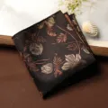 Taschino da uomo retro floreale fazzoletto da abito stile vintage elegante e chic - Fazzoletto da Taschino / Panorama Caffè Scuro