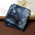 Classico fazzoletto da taschino floreale blu per uomo, elegante fazzoletto vintage per abito. - Fazzoletto da Taschino / Sogno di Garza Blu
