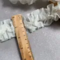 5cm off-white chiffon pleated lace trim for diy sewing crafts garments and home textiles - 5cm / Off White