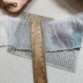 7cm weiße einlagige Organza-Spitzenborte mit Bogenkante für DIY-Nähen und Bekleidungsmanschetten. - 7cm Breit-Weiß