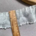 6CM white layered polka dot lace ruffle trim for Lolita dress DIY sewing accessories - Three Layer Polka Dot Style / White