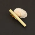 Pisapapeles dorado para hombre, superficie metálica texturizada, elegante accesorio de negocios. - Estilo de Textura Punteada en Relieve (New909领带夹)