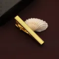 Classic gold metal tie clip for men, stylish business formal wear accessory suit pin. - New909 (LDJXK01) / Gold