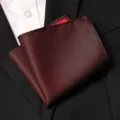 Pochette de costume homme jacquard texturée mariage marié élégant mouchoir poche - Style Jacquard Bordeaux Élégant