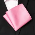 Pochette de costume jacquard rose pour homme mouchoir de poche mariage élégant - Style en Sergé Fin Rose