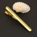 Clips de corbata dorados de metal para hombres ropa formal de negocios diseño geométrico - Estilo de Diseño de Cuadrícula Geométrica (New503领带夹)