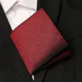 Pochette de costume rouge et noire dégradé, mouchoir pour mariage et événements formels. - Style Dégradé Noir et Rouge Bordeaux