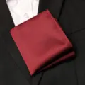 Pochette de costume jacquard bordeaux texturée pour homme, élégant accessoire de mariage. - Nouveau Style Jacquard Fin Bordeaux