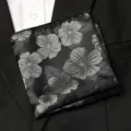 Pochette de costume florale rétro pour homme, mouchoir élégant pour veste et cérémonie. - Style Lavis