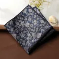 fazzoletto da taschino uomo floreale vintage per abito affari matrimonio formale. - Fazzoletto da Taschino / Rosa Viola Blu Nebbia