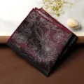Pochette da taschino uomo vintage con stampa floreale elegante accessorio per abito - Fazzoletto da Taschino / Fiori del Banchetto Notturno