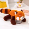 Cute red panda plush toy soft stuffed animal doll desktop companion cute gift for kids - Raccoon