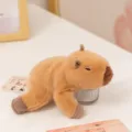 Cute capybara plush toy desktop companion soft doll cute animal stuffed toy for gift room decor - Capybara