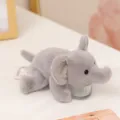 Cute grey elephant plush toy desktop companion soft doll cute animal gift for kids and friends - Elephant