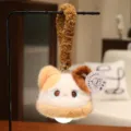 Cute plush calico cat night light with hanging strap, ideal for bedroom decoration and cozy companion. - Calico Cat