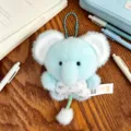 Mini hellblaue Pluesch Elefant Schluesselanhaenger suesses Tier Anhaenger Spielzeug - Elefant