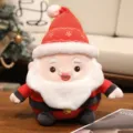 Adorable peluche Père Noël pour décoration de Noël douce poupée en peluche cadeau. - Père Noël Paisible / 35cm