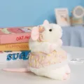 Simpatico giocattolo di peluche ratto con abito floreale, bambola morbida regalo ragazza - Vestito Rosa / 18cm / Rosa