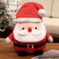 Mignon jouet en peluche Père Noël, douce poupée rembourrée style cadeau de fête de Noël - Père Noël de Bon Augure / 22cm